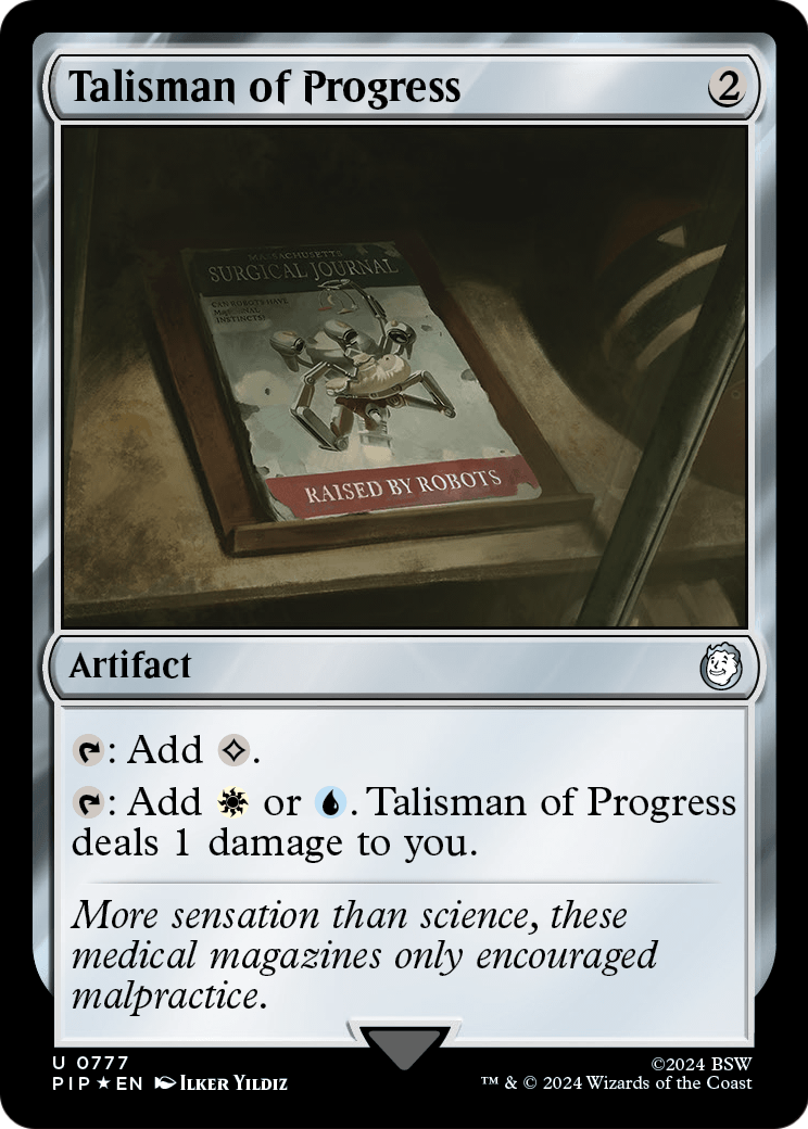 Talisman of Progress (Surge Foil) (PIP-777) - Fallout Foil