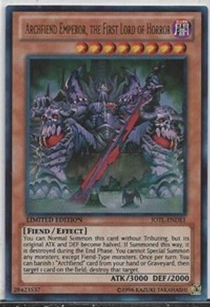 Archfiend Emperor, the First Lord of Horror (JOTL-ENDE1) - Judgment of the Light Limited