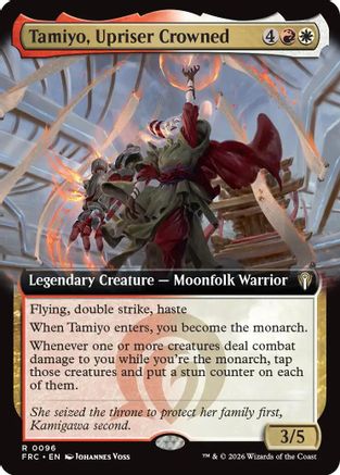 Tamiyo, Upriser Crowned (Extended Art) (-096) - Commander: Reality Fracture