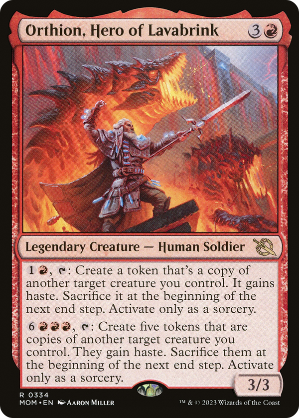 Orthion, Hero of Lavabrink (MOM-334) - March of the Machine