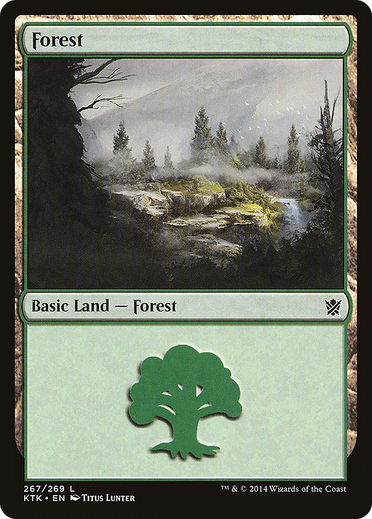 Forest (267) (KTK-267) - Khans of Tarkir Foil