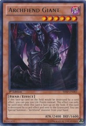 Archfiend Giant (SHSP-EN083) - Shadow Specters 1st Edition