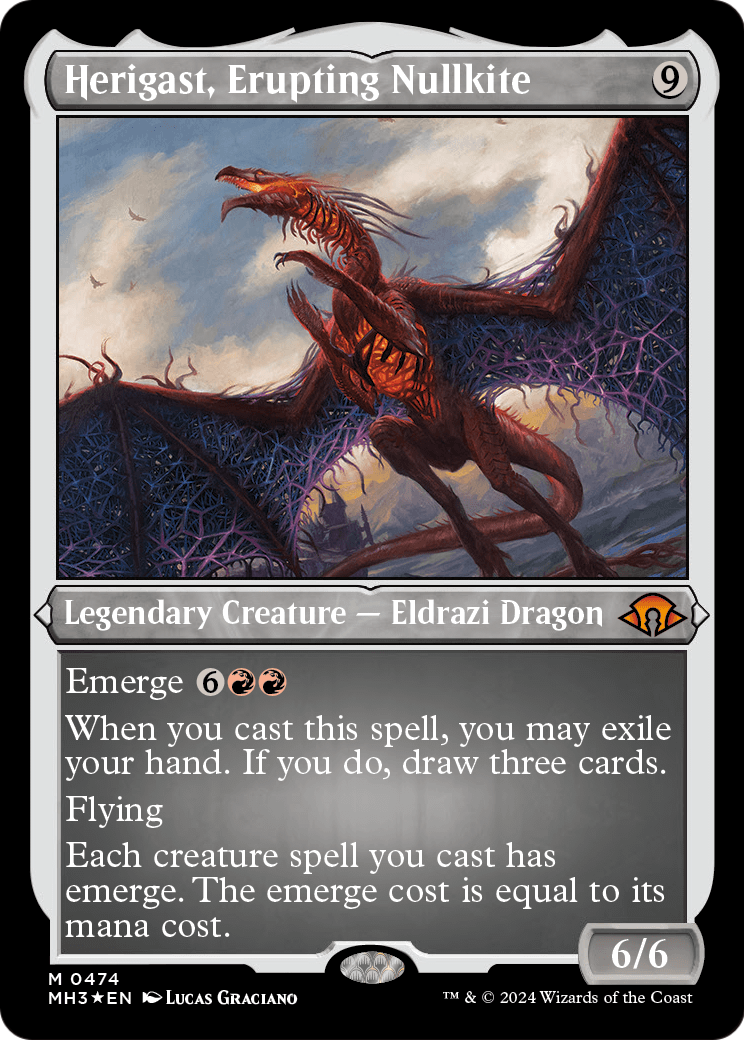 Herigast, Erupting Nullkite (Foil Etched) (MH3-474) - Modern Horizons 3 Foil