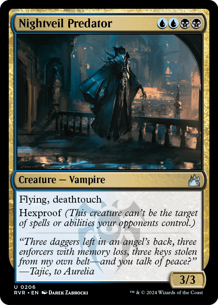 Nightveil Predator (RVR-206) - Ravnica Remastered Foil