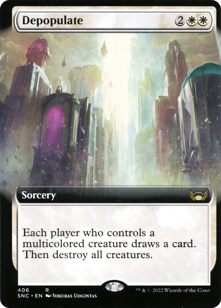 Depopulate (Extended Art) (SNC-406) - Streets of New Capenna: (Extended Art) Foil