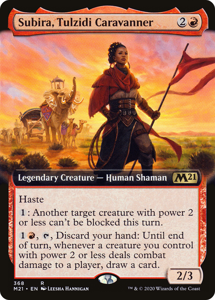 Subira, Tulzidi Caravanner (Extended Art) (M21-368) - Core Set 2021: (Extended Art)