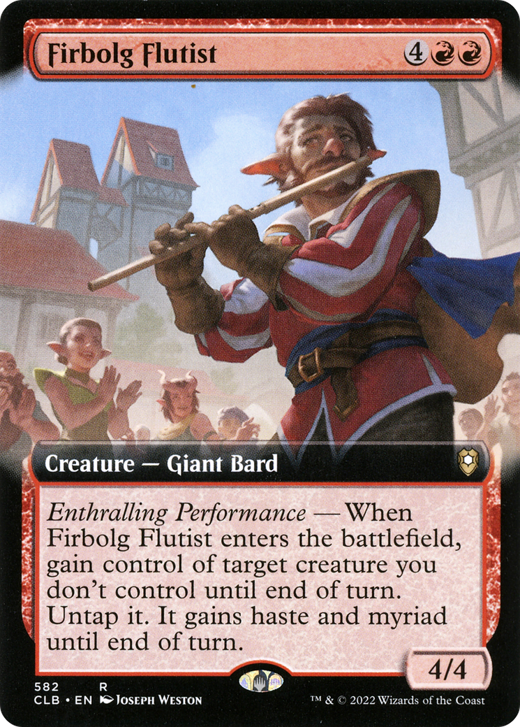 Firbolg Flutist (Extended Art) (CLB-582) - Commander Legends: Battle for Baldur's Gate: (Extended Art)