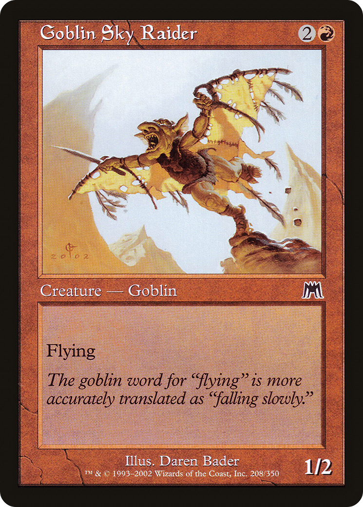 Goblin Sky Raider (ONS-208) - Onslaught Foil