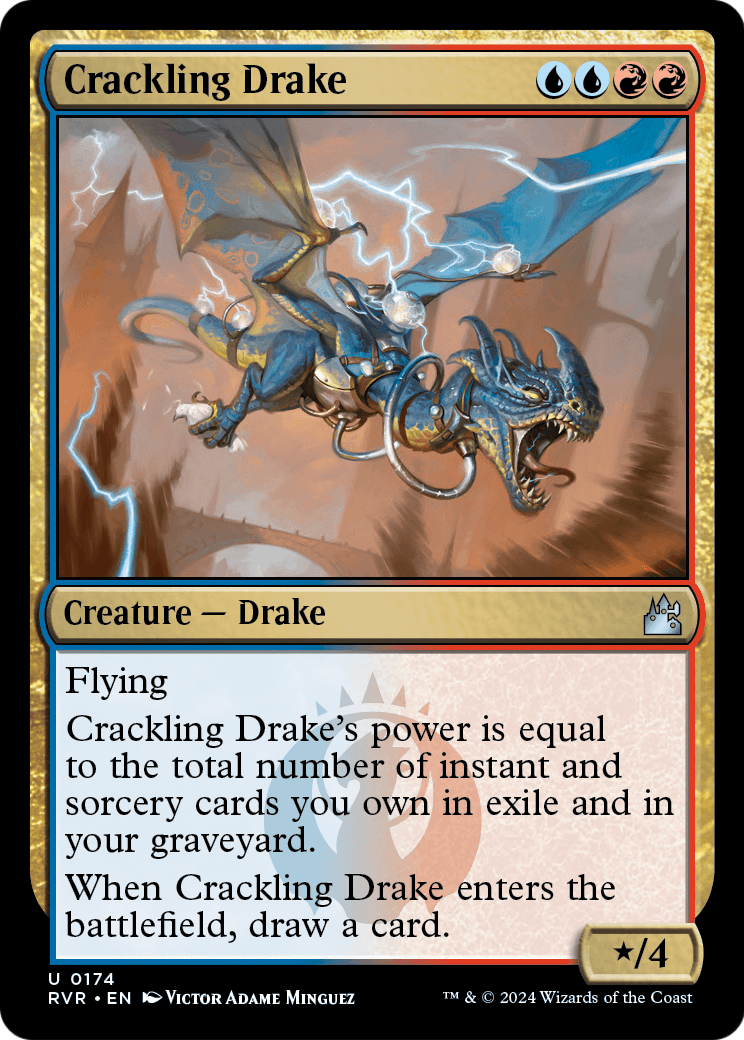 Crackling Drake (RVR-174) - Ravnica Remastered