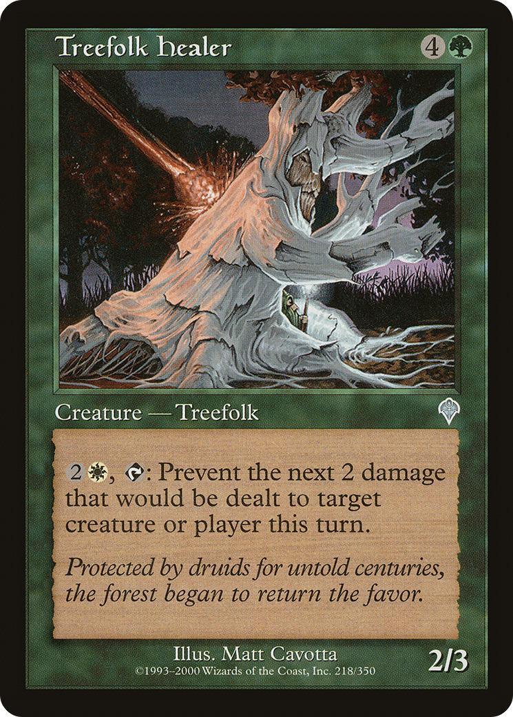 Treefolk Healer (INV-218) - Invasion Foil