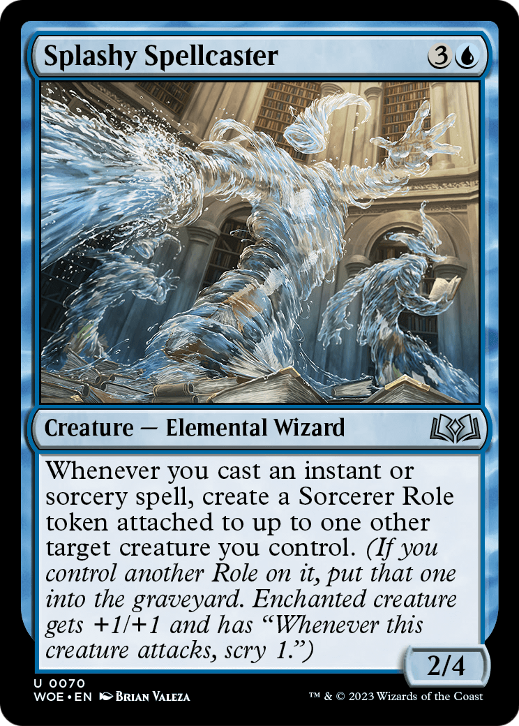 Splashy Spellcaster (WOE-070) - Wilds of Eldraine Foil