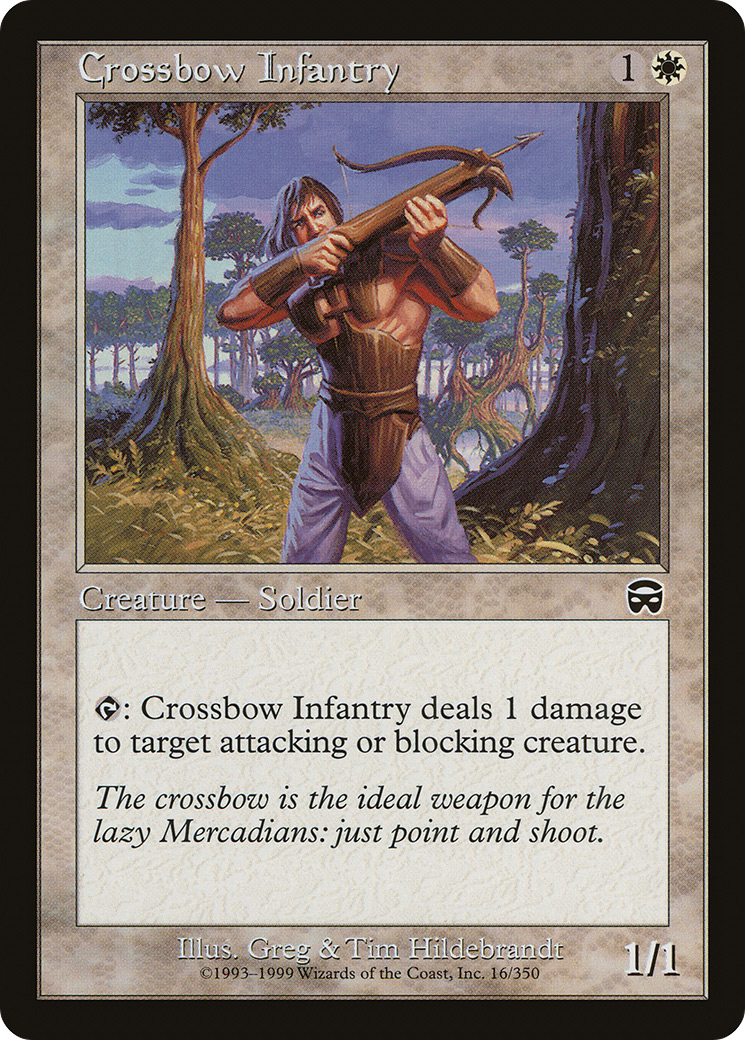 Crossbow Infantry (MMQ-016) - Mercadian Masques