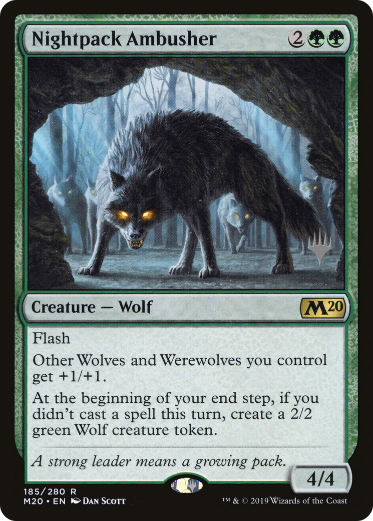 Nightpack Ambusher (PPM20-185) - Core Set 2020 Promos Foil