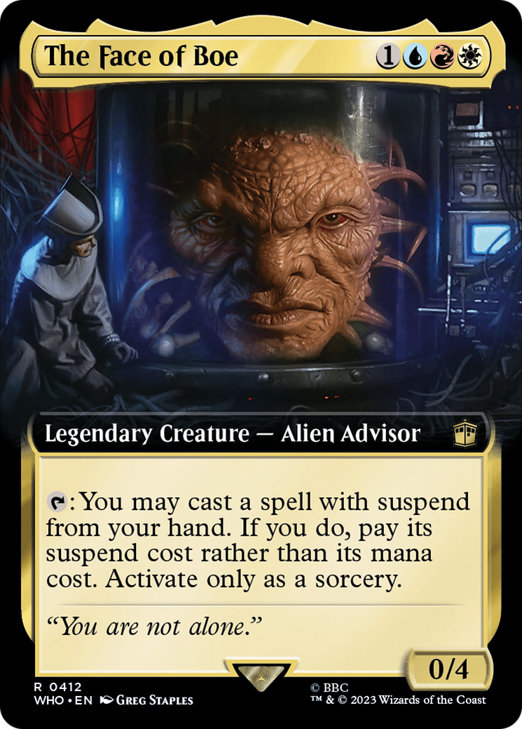 The Face of Boe (Extended Art) (WHO-412) - Doctor Who: (Extended Art)