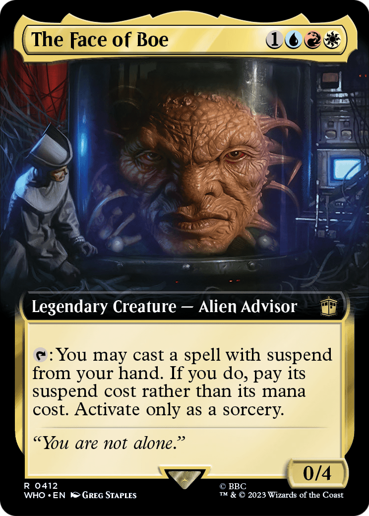 The Face of Boe (Extended Art) (WHO-412) - Doctor Who: (Extended Art)
