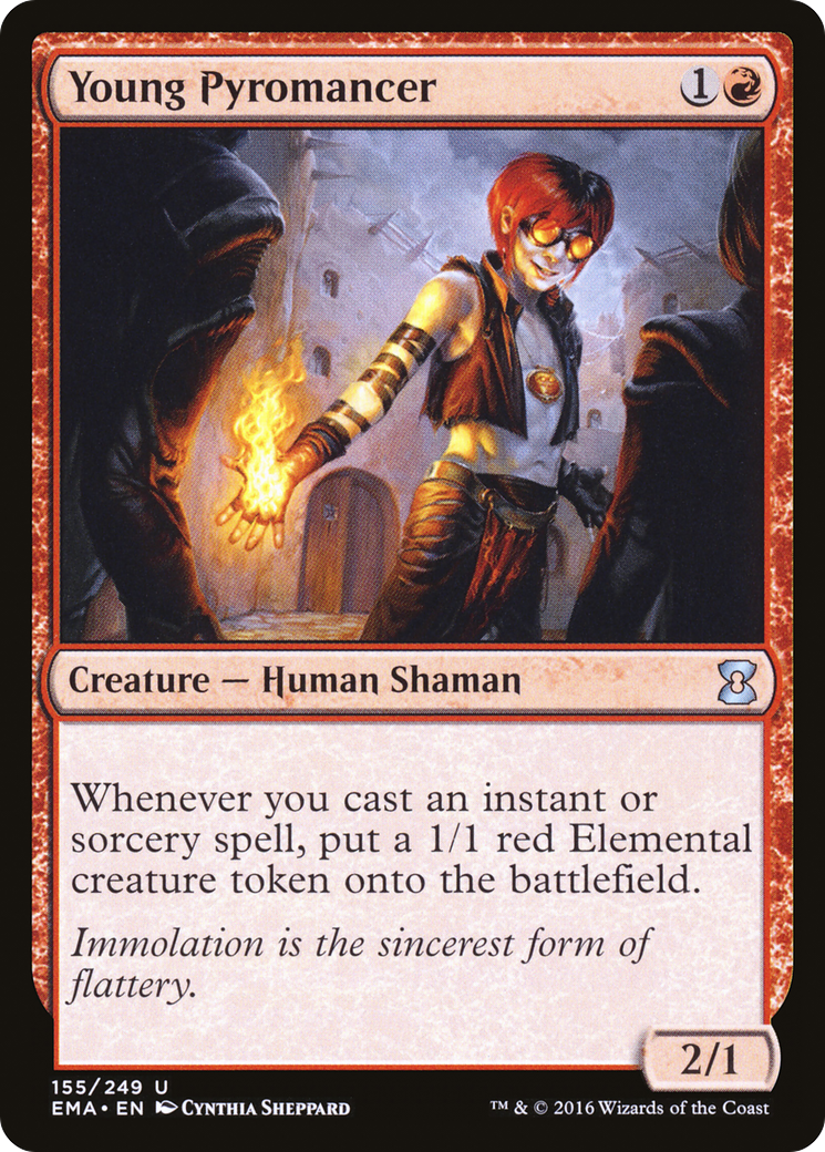 Young Pyromancer (EMA-155) - Eternal Masters Foil