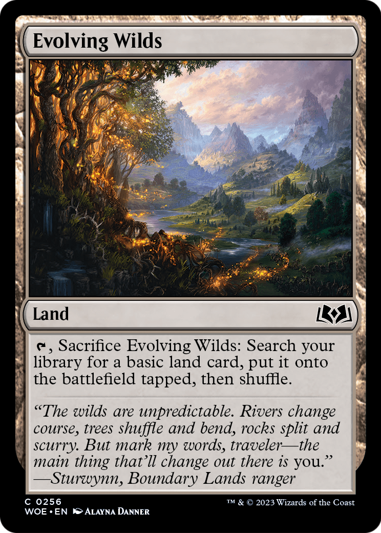 Evolving Wilds (WOE-256) - Wilds of Eldraine