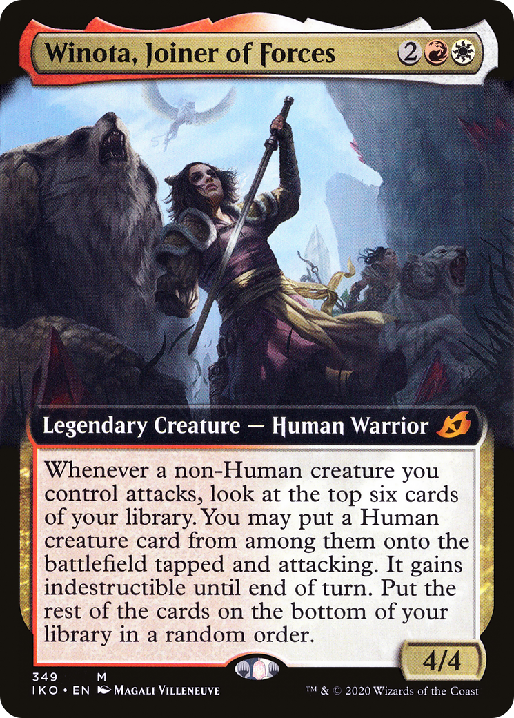 Winota, Joiner of Forces (Extended Art) (IKO-349) - Ikoria: Lair of Behemoths: (Extended Art)