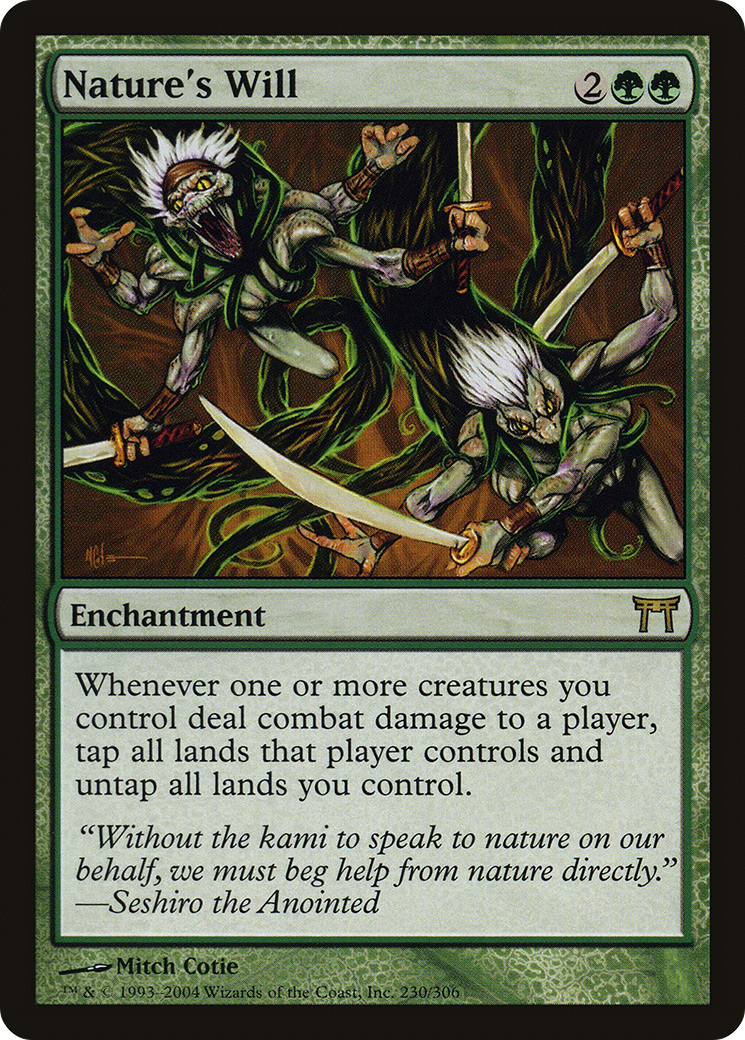 Nature's Will (CHK-230) - Champions of Kamigawa Foil