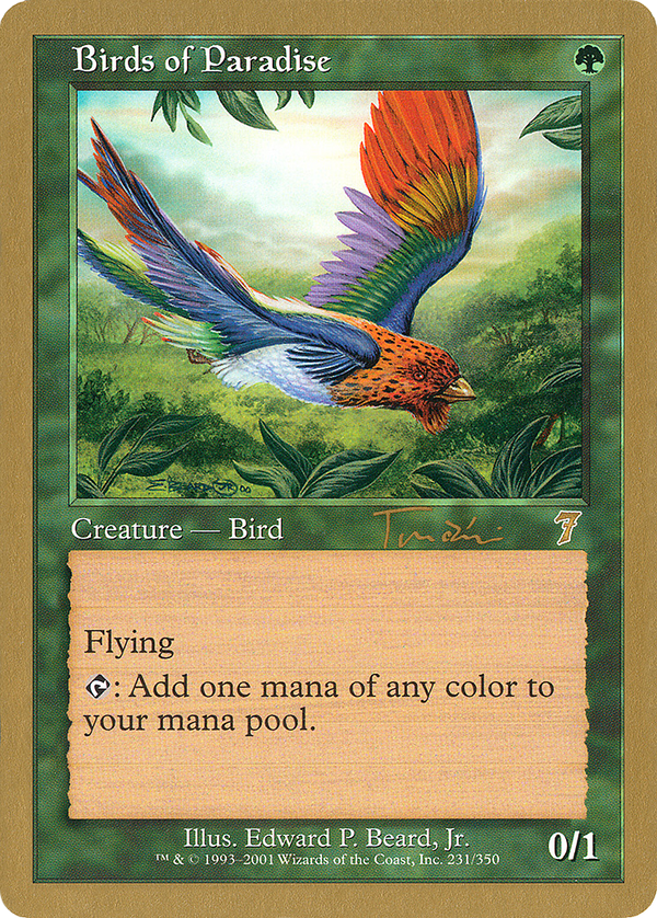 Birds of Paradise - 2001 Jan Tomcani (7ED) (WCD-) - World Championship Decks 2001