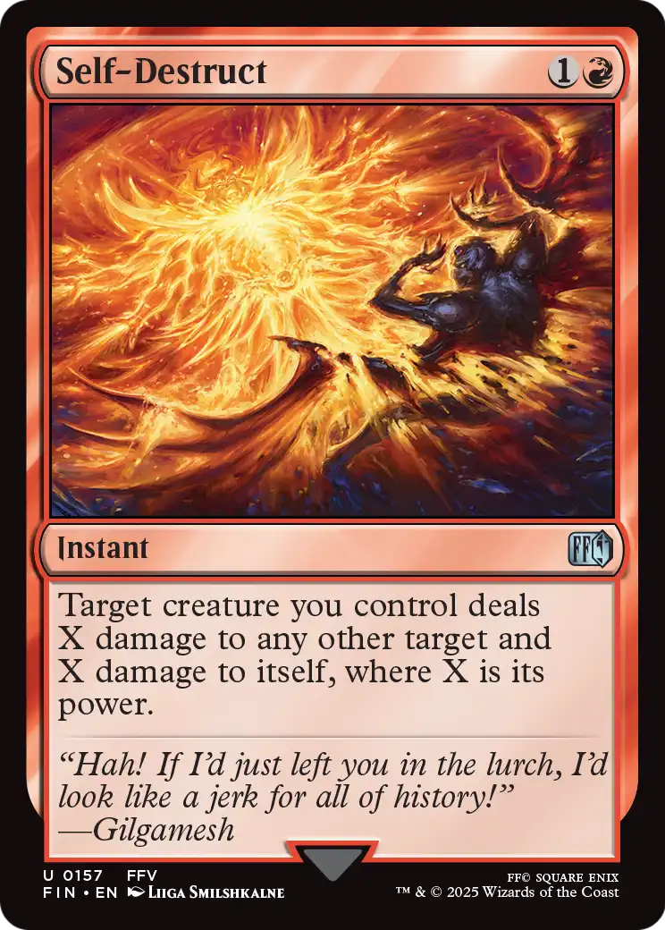 Self-Destruct (FIN-157) - FINAL FANTASY Foil