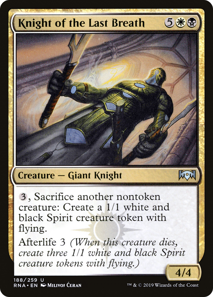 Knight of the Last Breath (RNA-188) - Ravnica Allegiance