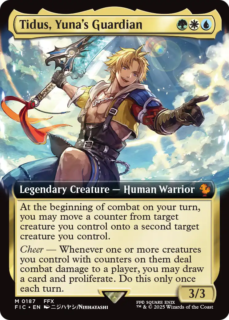 Tidus, Yuna's Guardian (Extended Art) (FIC-187) - Commander: FINAL FANTASY: (Extended Art) Foil