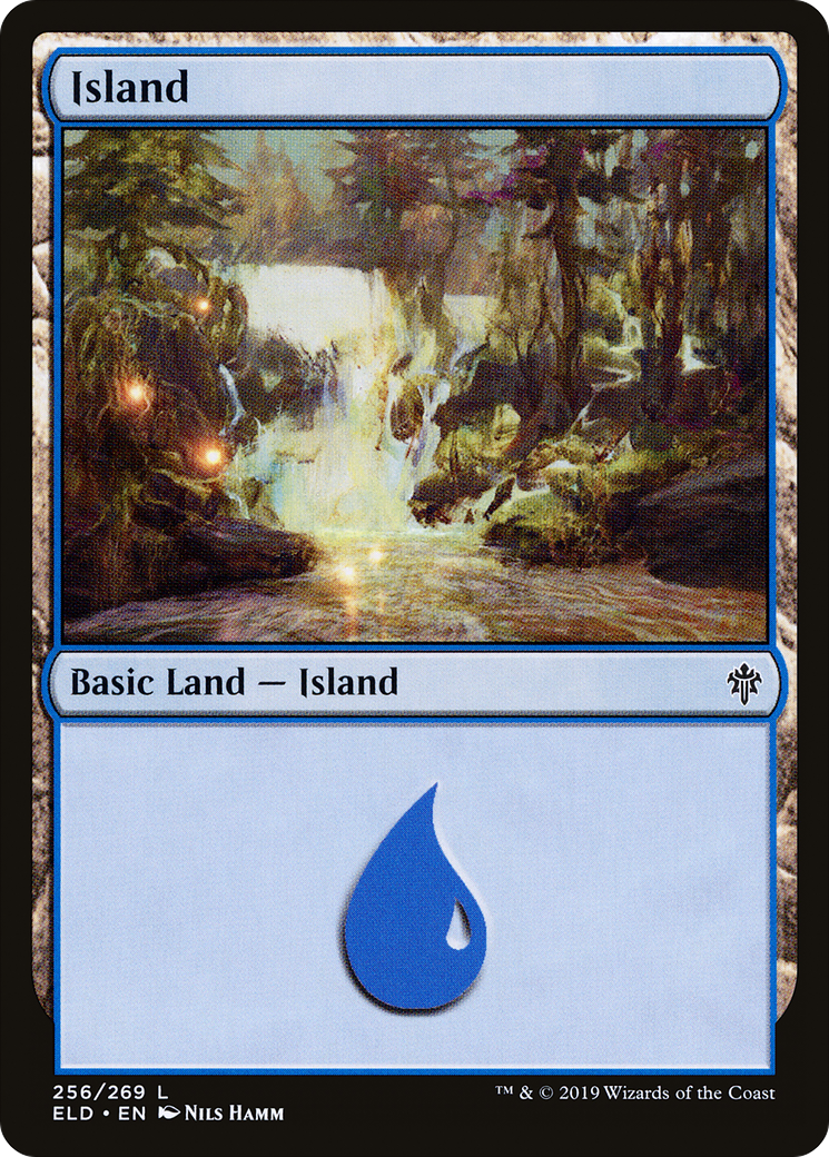 Island (256) (ELD-256) - Throne of Eldraine Foil