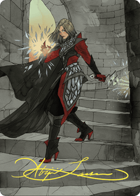 Rowan, Scion of War // Rowan, Scion of War (AWOE-059) - Wilds of Eldraine Art Series (Borderless) Foil