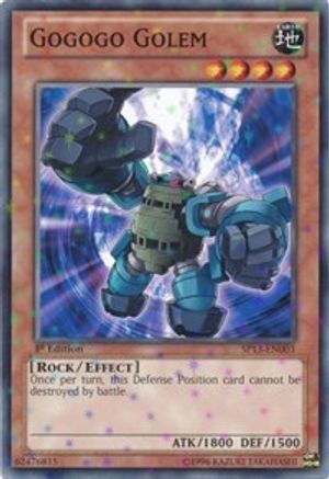Gogogo Golem (Starfoil) (SP13-EN003) - Star Pack 2013 1st Edition