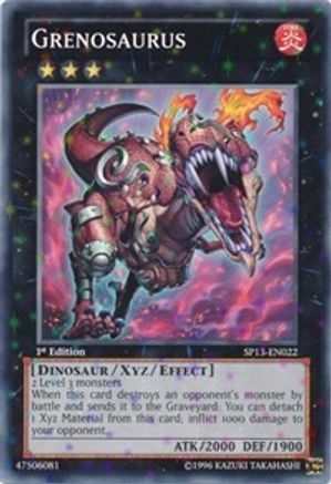 Grenosaurus (Starfoil) (SP13-EN022) - Star Pack 2013 1st Edition