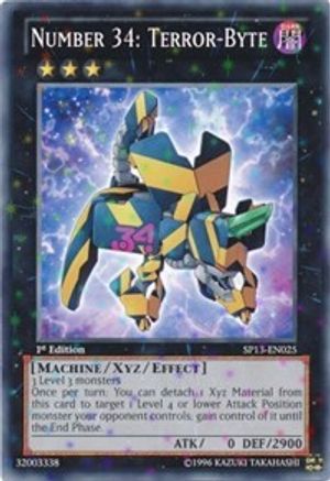 Number 34: Terror-Byte (Starfoil) (SP13-EN025) - Star Pack 2013 Unlimited