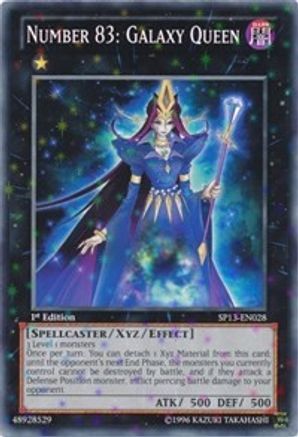 Number 83: Galaxy Queen (Starfoil) (SP13-EN028) - Star Pack 2013 1st Edition