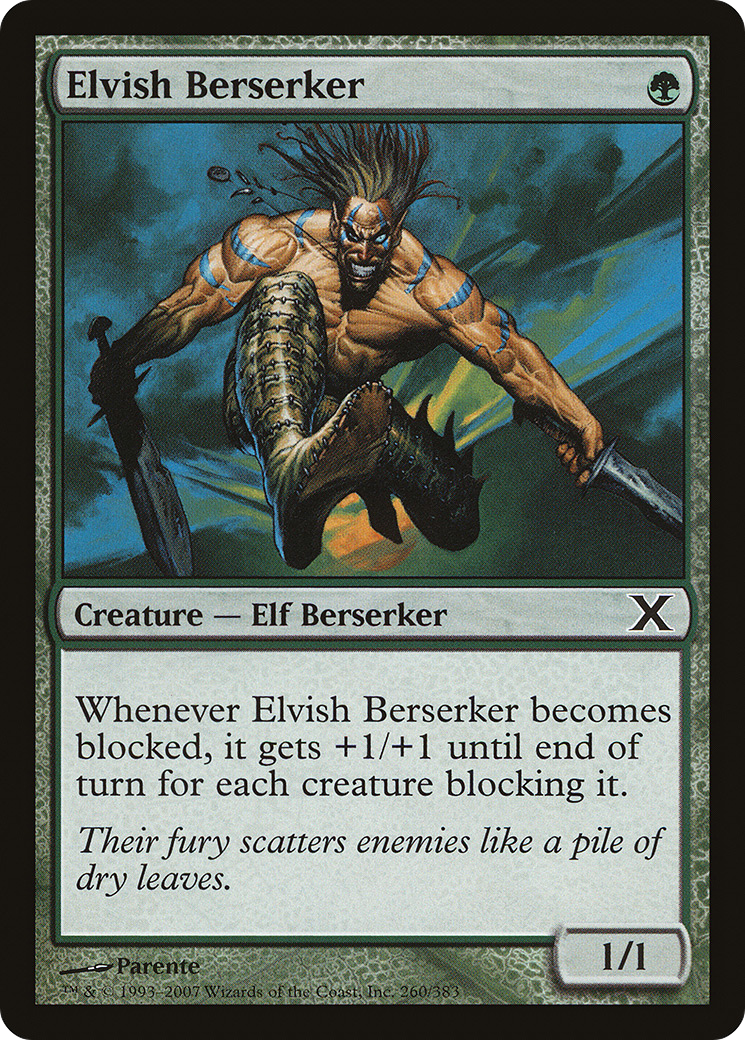 Elvish Berserker (10E-260) - Tenth Edition Foil