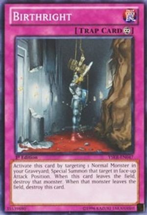 Birthright (YSKR-EN047) - Starter Deck: Kaiba Reloaded 1st Edition