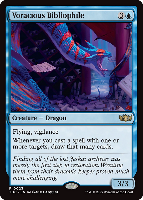 Voracious Bibliophile (TDC-023) - Commander: Tarkir: Dragonstorm