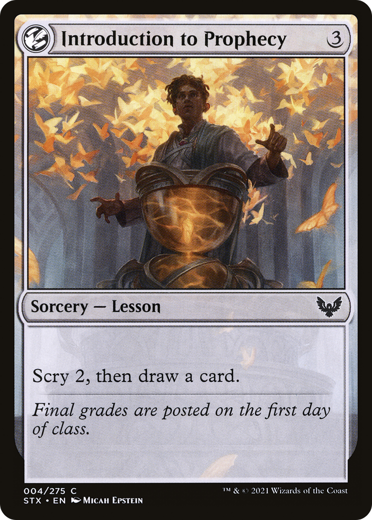 Introduction to Prophecy (STX-004) - Strixhaven: School of Mages: (lesson) Foil