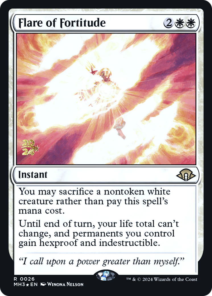 Flare of Fortitude (PRE-026) - Modern Horizons 3 Promos Foil