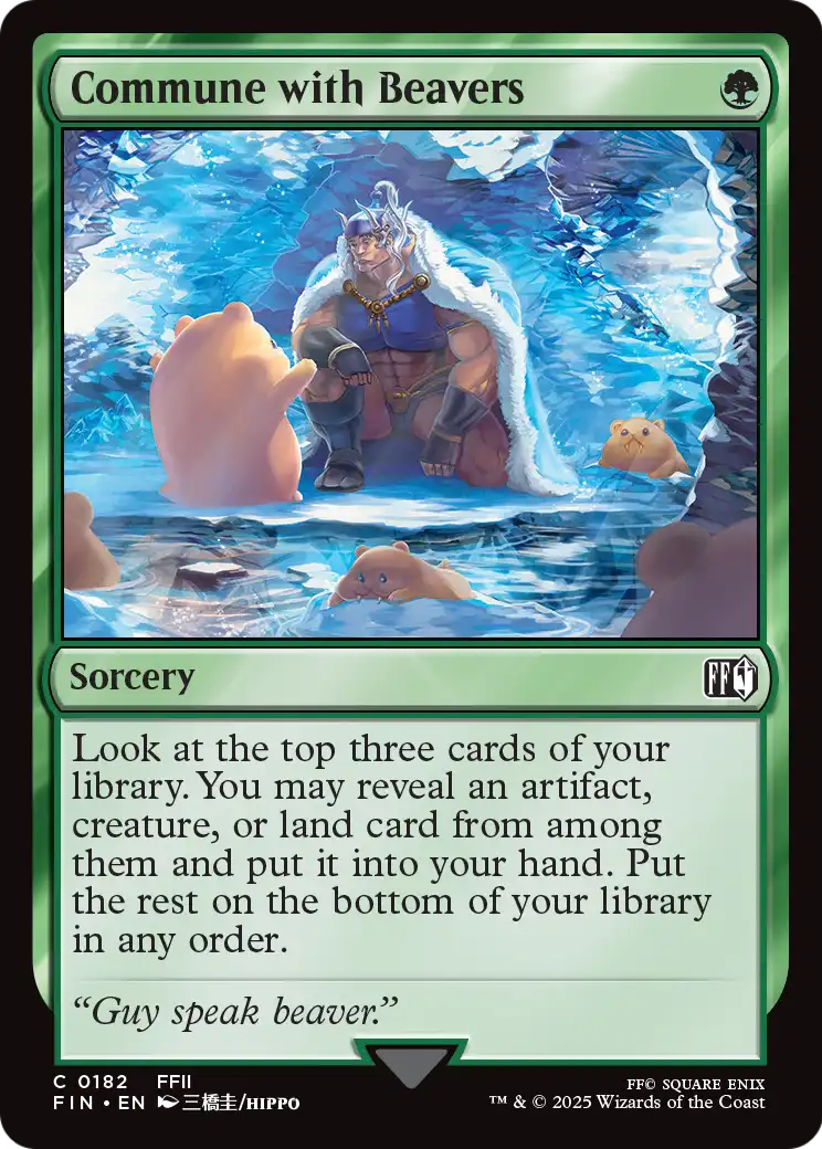 Commune with Beavers (FIN-182) - FINAL FANTASY Foil