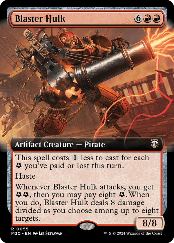 Blaster Hulk (Extended Art) (M3C-055) - Modern Horizons 3 Commander: (Extended Art)