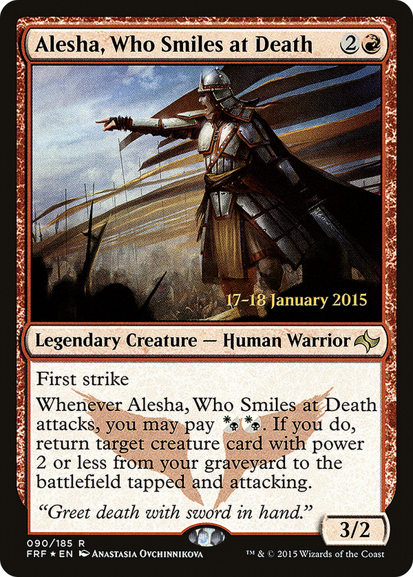 Alesha, Who Smiles at Death (PRE-090) - Fate Reforged Promos Foil