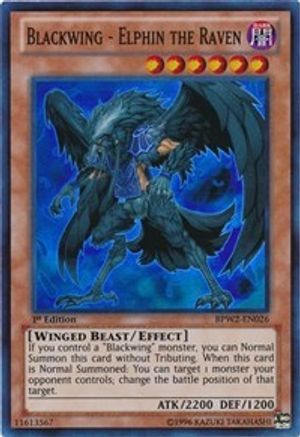 Blackwing - Elphin the Raven (BPW2-EN026) - Battle Pack 2: War of the Giants Round 2 1st Edition