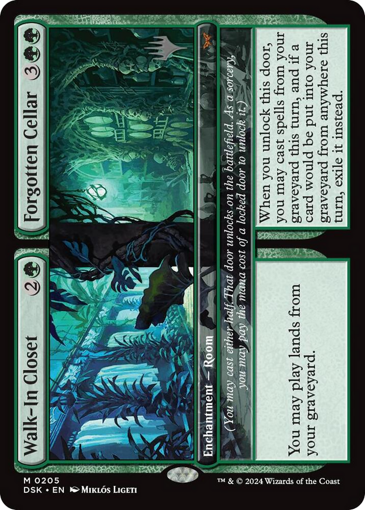 Walk-In Closet // Forgotten Cellar (PPDSK-205) - Duskmourn: House of Horror Promos Foil