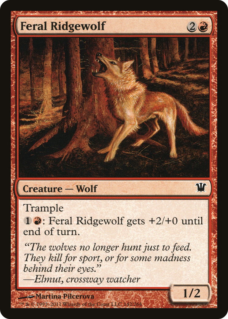 Feral Ridgewolf (ISD-142) - Innistrad Foil