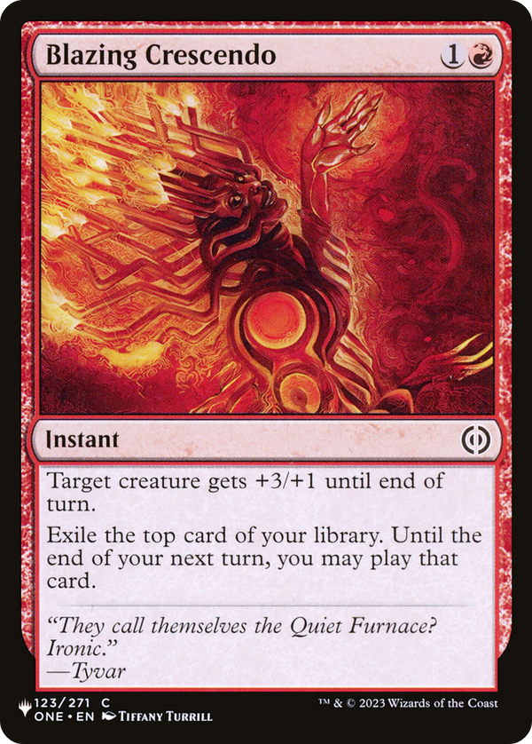 Blazing Crescendo (LIST-123/271) - The List
