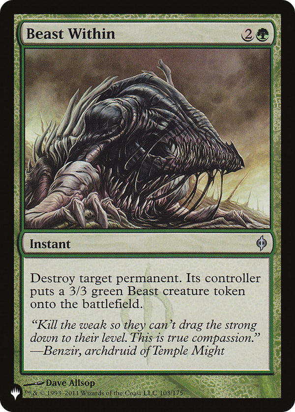 Beast Within (NPH) (LIST-103) - The List