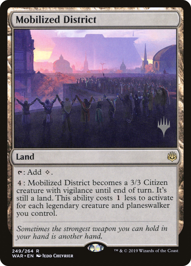 Mobilized District (PPM20-249) - War of the Spark Promos Foil