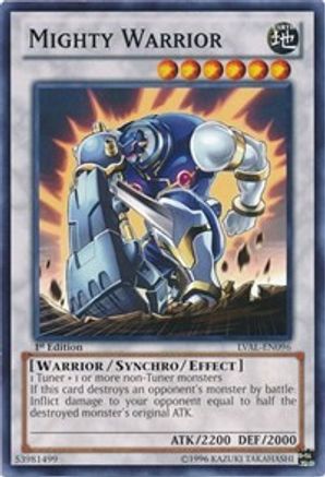 Mighty Warrior (LVAL-EN096) - Legacy of the Valiant 1st Edition