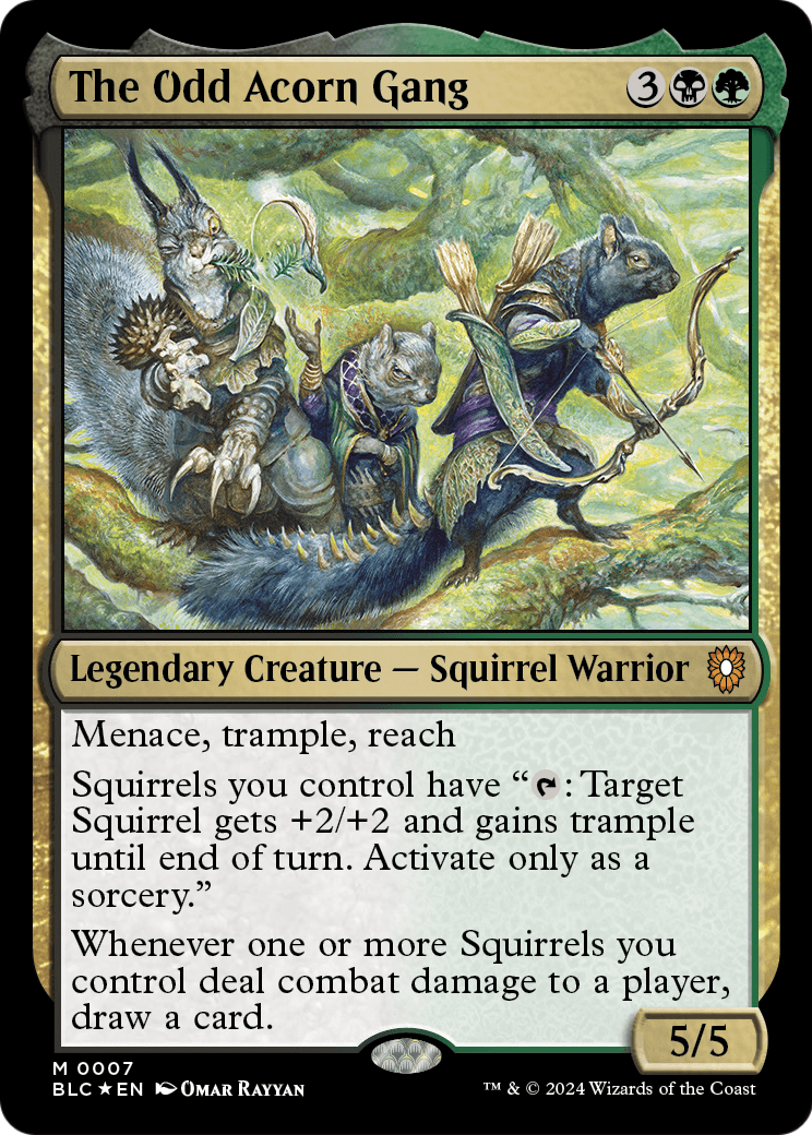 The Odd Acorn Gang (BLC-007) - Bloomburrow Commander Foil