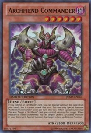 Archfiend Commander (JUMP-EN067) - Shonen Jump Magazine Promos Limited